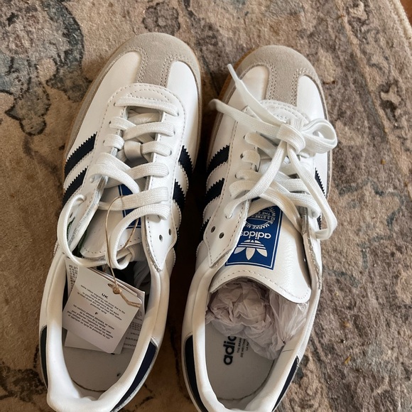 Adidas Samba White Indigo Gum Sneakers 6 - Picture 6 of 7